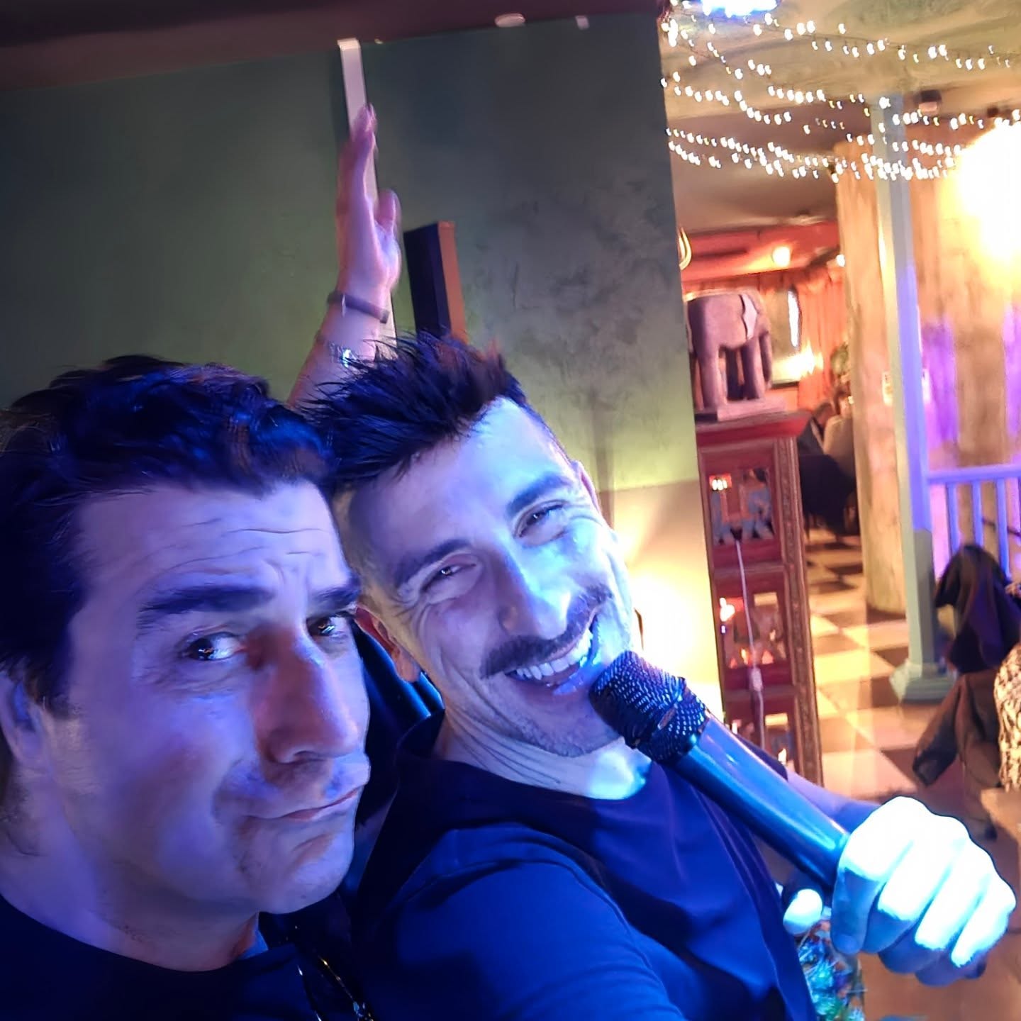 Selfie con microfono